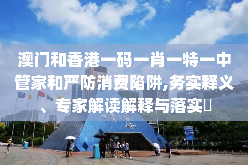 澳門和香港一碼一肖一特一中管家和嚴(yán)防消費陷阱,務(wù)實釋義、專家解讀解釋與落實?